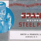 Auburn New York Advertising Card Ink Blotter Smith & Pearson Spang Steel Pipe