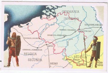 Belgium Illustration Card Our Glorys Historica Ltd The Roman Provinces Huens