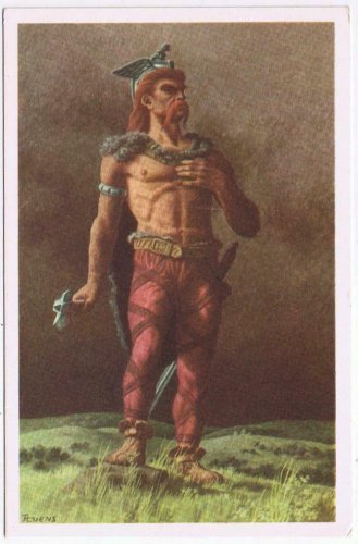 Belgium Illustration Card Our Glorys Historica Ltd Ambiorix Jean-L&Atilde;&copy;on Huens