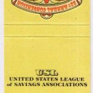 Matchbook Cover USL United States League Of Savings Associations