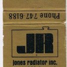 Matchbook Cover Jones Radiators Spokane Washington
