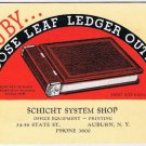 Auburn New York Advertising Card Ink Blotter Schicht System Shop The Ruby Ledger
