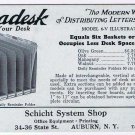 Auburn New York Advertising Card Ink Blotter Schicht System Shop Kleradesk