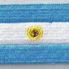 Argentina National Flag Embroidered Sew Iron On Patches Hat Badge 1.5" x 2.5"