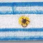 Argentina National Flag Embroidered Sew Iron On Patches Hat Badge 1.5" x 2.5"