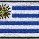 Uruguay National Flag Embroidered Sew Iron On Patches Hat Badge 2" x 3"