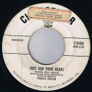 Frankie Avalon Just Ask Your Heart 45 rpm Two Fools Canadian Pressing