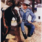 Gene Autry & Horse On Haybale Press Photo 8x10