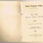 UK Royal Kingston Lodge 5377 Annual Ladies Festival 1937 Masonic Hall Signatures