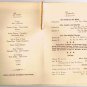 UK Royal Kingston Lodge 5377 Annual Ladies Festival 1937 Masonic Hall Signatures