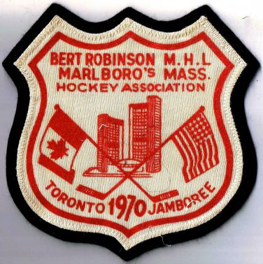 Vintage Sports Patch Hockey Bert Robinson Hospital Night 1977