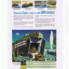 GM Deisel Power Print Ad America's Fighters Airco Nitrogen 1940s