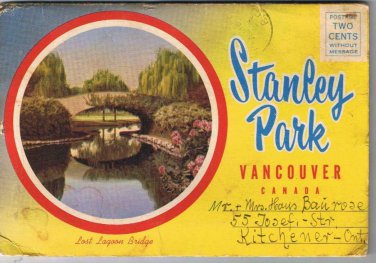 British Columbia Postcard Booklet Vancouver Stanley Park