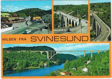 Norway Postcard Svinesund Bridge Linking Norway To Sweden