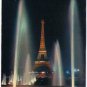 France Postcard Paris Eiffel Tower Illuminated At Night