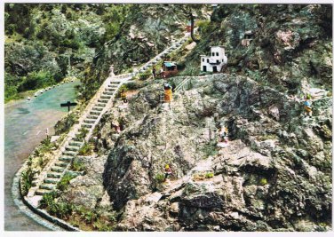 Italy Postcard Snow White & Dwarfs Rock Da Pippo Cella Piccolo Hotel