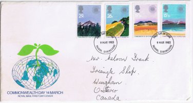 United Kingdom First Day Cover Falkirk Commonweath Day 1983