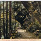 Pennsylvania Postcard Philadelphia Fairmont Park Pathway Near Devil's Pool