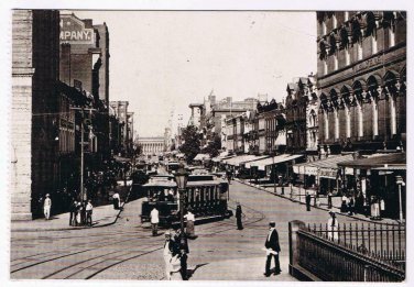 District Of Columbia DC Postcard RPPC Washington F St To Treasury