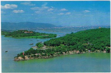 Postcard Yuantouzhu Tortoise Head Garden China