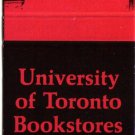 Ontario Matchbook Cover University Of Toronto Bookstores Red Publisher Eddy