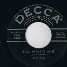 Patsy Cline Back In Baby's Arms 45 rpm Sweet Dreams Canadian Pressing