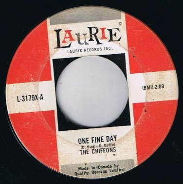 Chiffons One Fine Day 45 rpm Why Am I So Shy Canadian Pressing