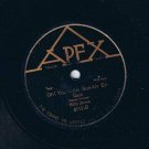 Billy Jones Last Night On The Back Porch 78 rpm Oh You Little Sun Of Er Gun Apex