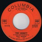 Tony Bennett I Left My Heart In San Francisco 45 rpm Once Upon A Time Cdn Press