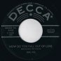 Burl Ives Mary Ann Regrets 45 rpm How Do You Fall Out Of Love Canadian Pressing