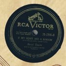 Beryl Davis I Want To Be Loved 78 rpm If My Heart Had A Window