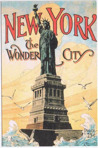 New York Postcard NYC the Wonder City Reproduction