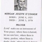 Prayer Card Morgan Joseph O'Connor Serenity Prayer
