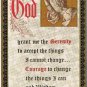 Prayer Card Morgan Joseph O'Connor Serenity Prayer
