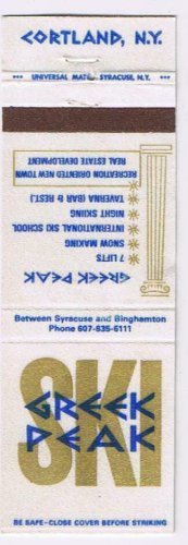Matchbook Cover Greek Peak Ski Cortland NY