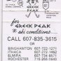 Matchbook Cover Greek Peak Ski Cortland NY