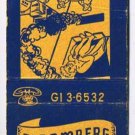 Matchbook Cover Bloomberg Insurance Sacramento California