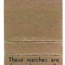 Matchbook Cover Matches Designed For Damp Climates