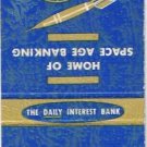 Matchbook Cover BMC Durfee Trust Company Fall River Massachusetts Expect A Bank