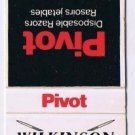 Matchbook Cover Wilkinson Sword Pivot Disposable Razor