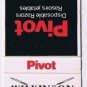 Matchbook Cover Wilkinson Sword Pivot Disposable Razor