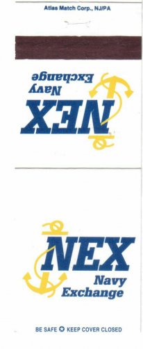 Matchbook Cover NEX Navy Exchange