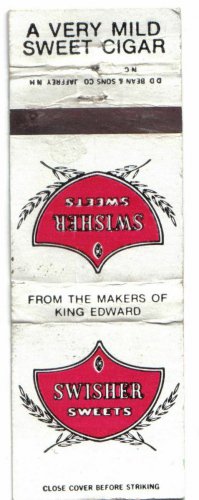 Matchbook Cover Swisher Sweets Cigar