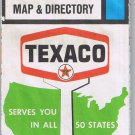 Roadmap Texaco 1969 Travelaide Interstate Map & Directory Michigan Ohio Kentucky