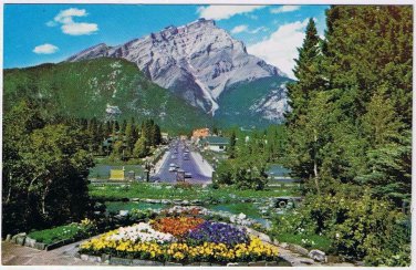 Alberta Postcard Cascade Mountain & Rock Garden Banff National Park Rockies