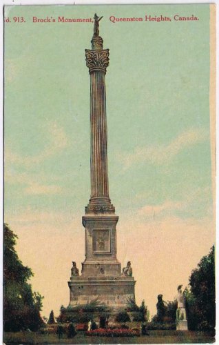 Postcard Brock's Monument Queenston Heights Ontario
