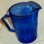 Shirley Temple Pitcher Creamer Hazel Atlas Cobalt Blue Depression Glass 3 3/4&acirc;��