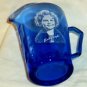 Shirley Temple Pitcher Creamer Hazel Atlas Cobalt Blue Depression Glass 3 3/4&acirc;��