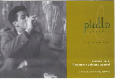Ontario Postcard Richmond Hill Il Piatto Vicchio Restaurant Bar Man Drinking