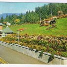 British Columbia BC Postcard Revelstoke CPR Station & Gardens